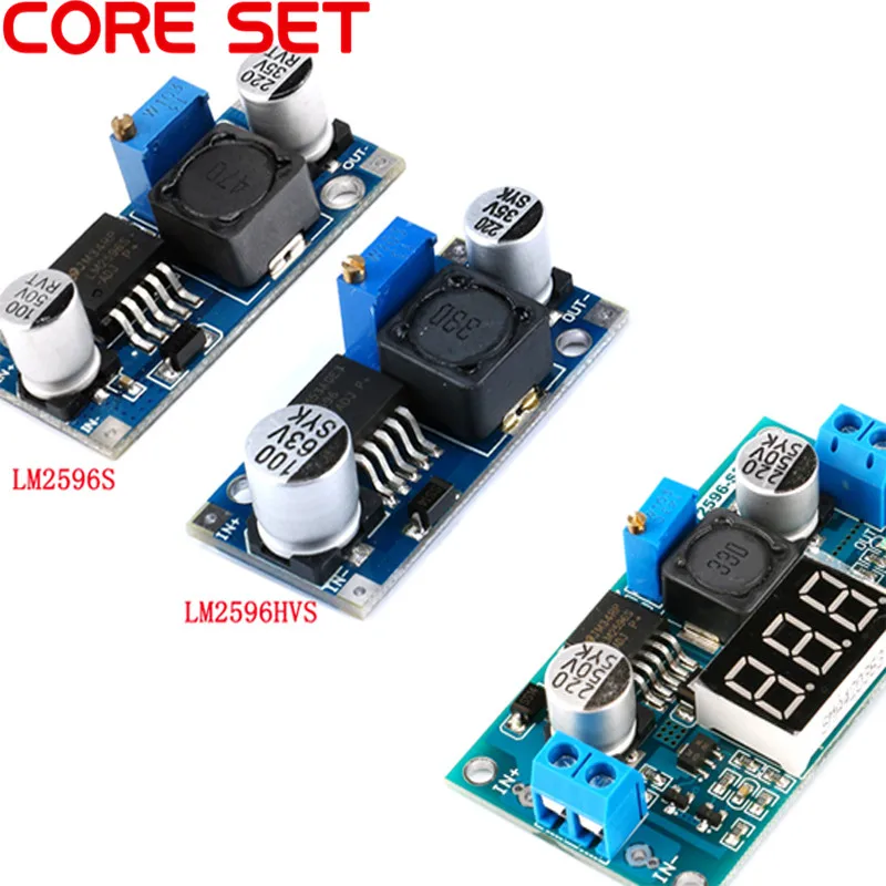 

LM2596s DC-DC Step-down Converter Power Supply Module 3A Adjustable Step-Down Module LM2596 Voltage Regulator 24V 12V 5V 3V