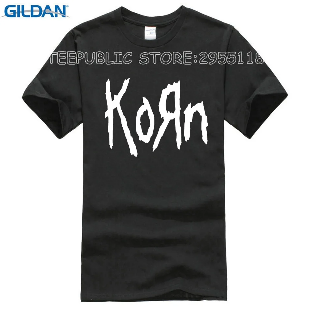 New mens t shirts fashion 2017 Korn Metal Rock band Logo Graphic T Shirt Cotton O Neck short sleeve Tee Shirt hip hop Sizejpg6