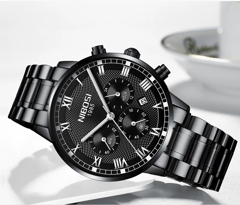NIBOSImens watches top brand luxury sport watch male watch luxury mens watches top brand luxury leather mens watches blue        (20)