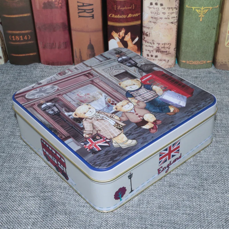 

customized metal box 17.6mm Metal candy Box Organizer lunch cookies box Gift Iron Box Home Decoration for Chocolates XZD-06