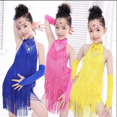 DB23918 fringe latin dress-1