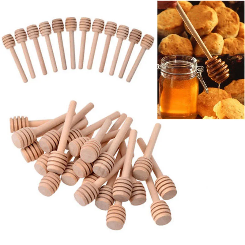 Мёд деревянный ковш мини помешивая стержень палка Ложка деревянная ложка для меда Вечерние Партии питания ALS88