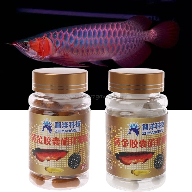 60pcs Aquaruium Nitrifying Bacteria Capsules For Fresh Water And Marine Water Fish Tank F13 19 Dropship