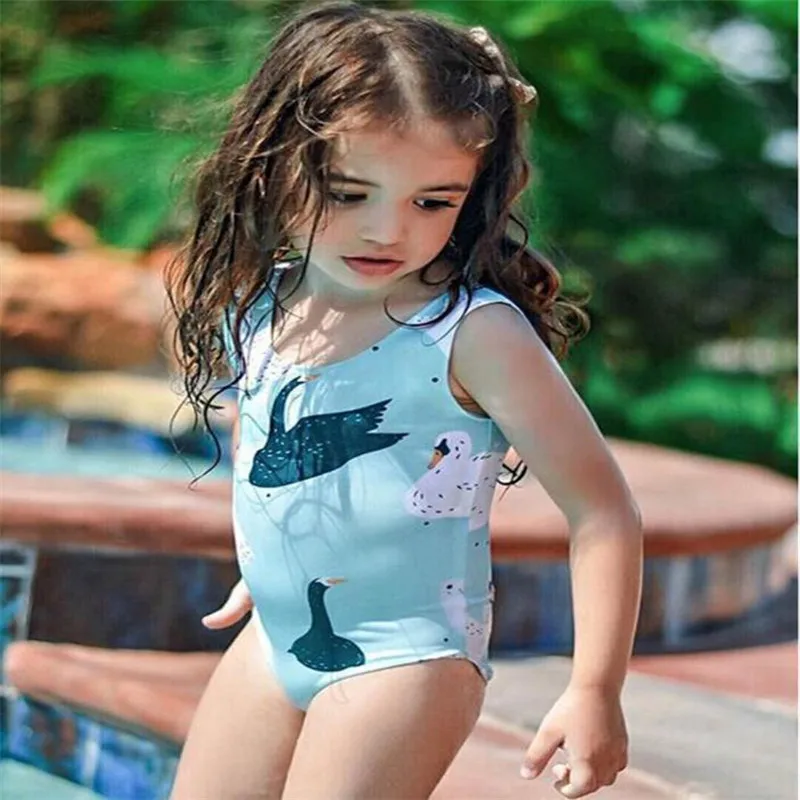 wholesale drop shipping Infant Kids Baby Girls Swimsuits Cartoon
