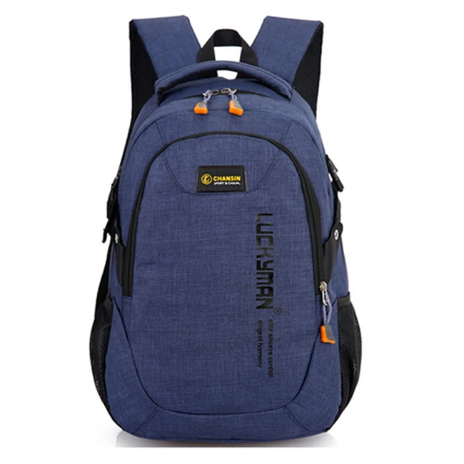 Школьные сумки для подростков, школьный рюкзак для мальчиков и девочек, рюкзак для мужчин и женщин, рабочий дорожный рюкзак для ноутбука Mochila - Цвет: Синий