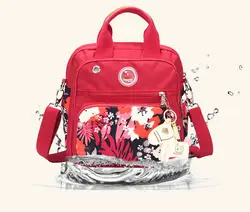 2018 Новое поступление модные красные цветочные Пеленки сумки моды многофункциональный Мумия материнства подгузник сумка Детские