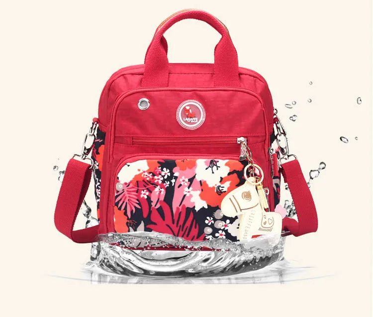 

2018 New Arrival Fashion Red Floral Diaper Bags Fashion Multi-function Mummy Maternity Nappy Bag Baby Travel Nursing Bag Wetbag