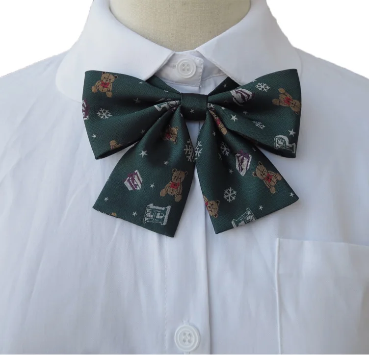 

Kesebi 2018 Spring Summer Women Students Super Cute Jacquard Tie Bowties Female Japanese Students School Bow Ties Basic