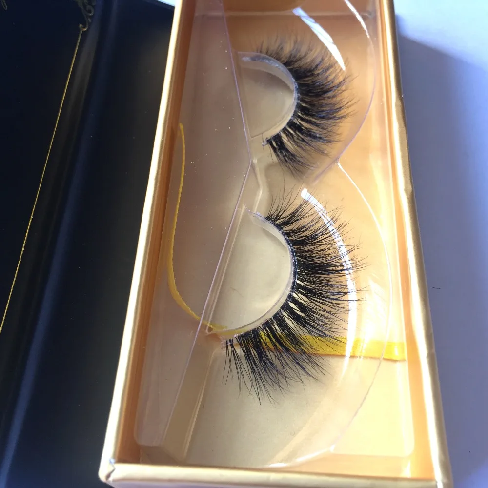 

New fashion invisible clear band 3D mink lashes HT038 transparent plastic stalk natural long fake false strip eyelashes