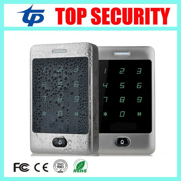 

125KHZ proximity RFID card door access control panel 8000 users touch key IP65 waterproof ID card reader access control system