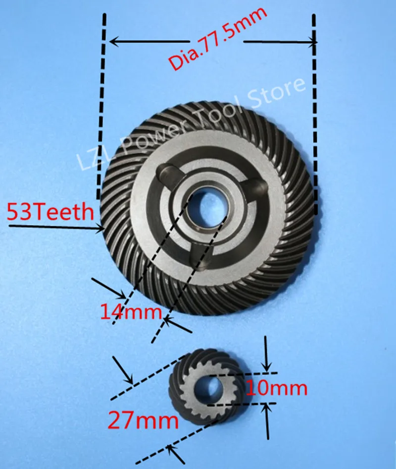 Replacement Spare parts Crown Bevel Gear Set for Bosch GWS24-180J GWS180J GWS20-180J GWS200-180J Tool Accessories
