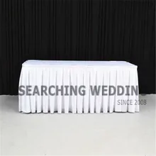 5 шт. в партии атласная юбка для стола \ Свадебная скатерть