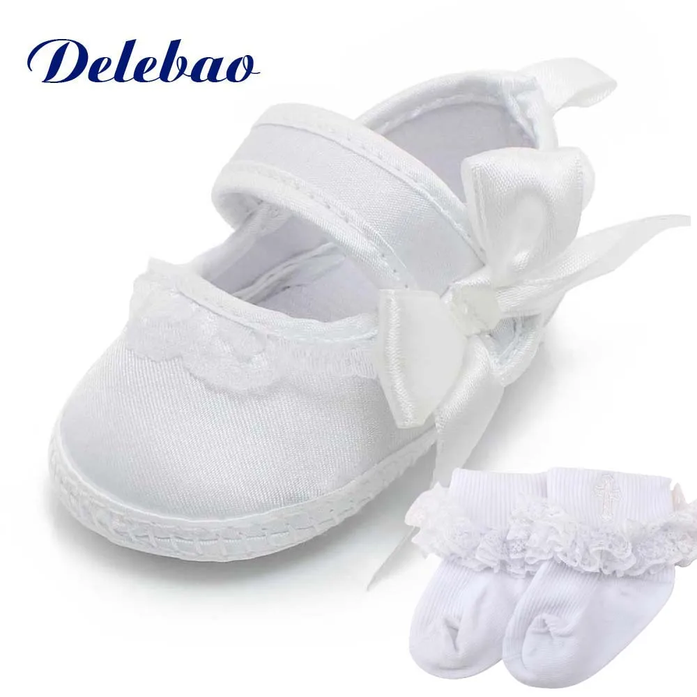 christening socks and shoes