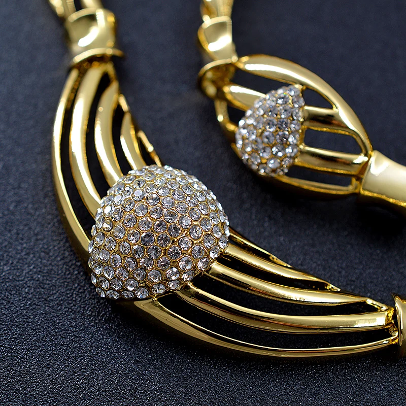 Женский ювелирный комплект из колье серёг кольца и браслета|jewelry sets wedding|bridal jewelry