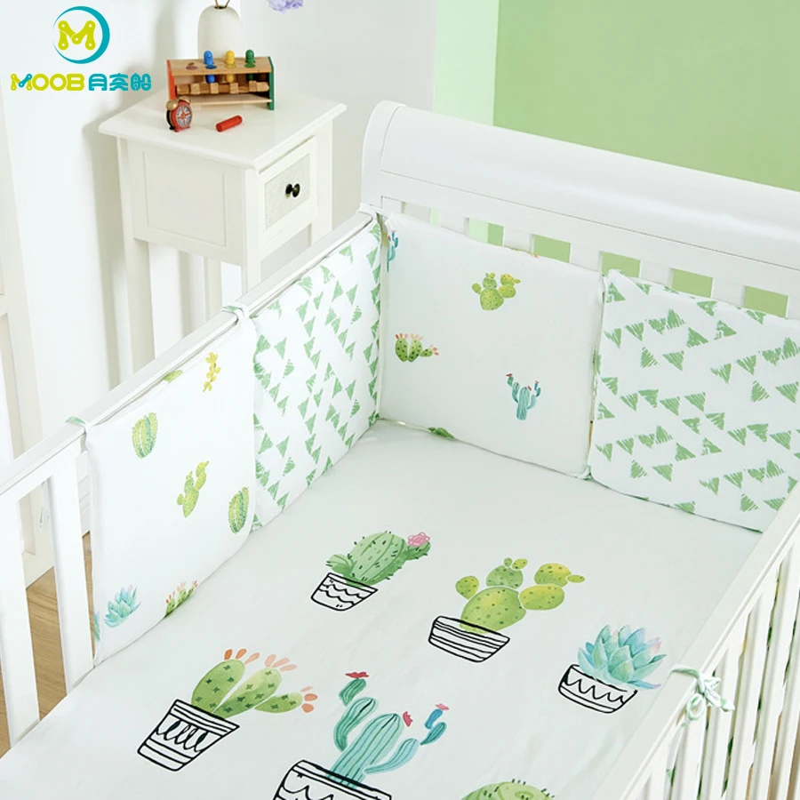 

Nordic 6Pcs/Lot Baby Bed Bumper Infant Bed Protector Girl Room Decor Cotton Crib Around Cushion Cot Protector Pillows MOOB