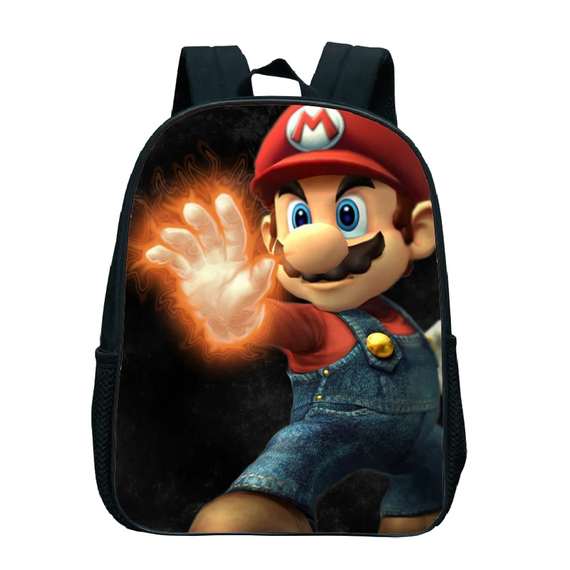 Детская сумка мультфильм рюкзак Супер Марио красивый популярный узор детский сад рюкзак школьный рюкзак - Цвет: 23