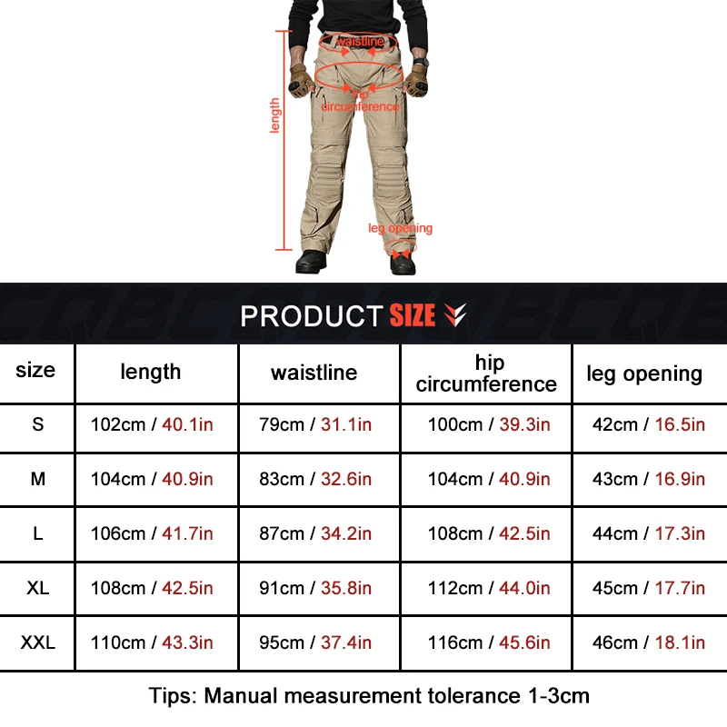 CQB al aire libre acampar senderismo pantalones hombres Tactical Multi bolsillo repelente al agua resistente al desgaste escalada Trekking Pantalones