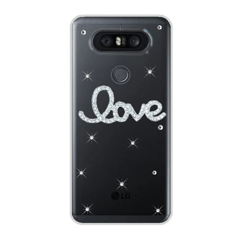 Q8 блестящий чехол со стразами для LG K10 2018 K8 2017 K4 V20 V30 Plus V40 ThiQ Q6 G4 G5 G6 mini X Style Power Spirit K40