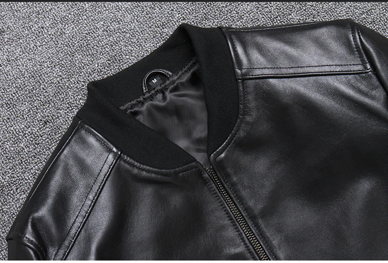 Tcyeek настоящая кожаная куртка мужская одежда уличная мода Мужская короткая куртка из овчины приталенная 5xl натуральная кожа пальто U352