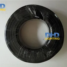Черный цвет 100 м/рулон белый и черный внутри 2 coresX0.82mm UL сертификат 18AWG тканевый провод винтажный текстильный Электрический кабель провод