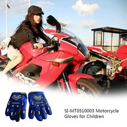 Детские уличные спортивные перчатки полный палец перчатки для верховой езды внедорожный велосипед мотоцикл дышащая сетка перчатки для