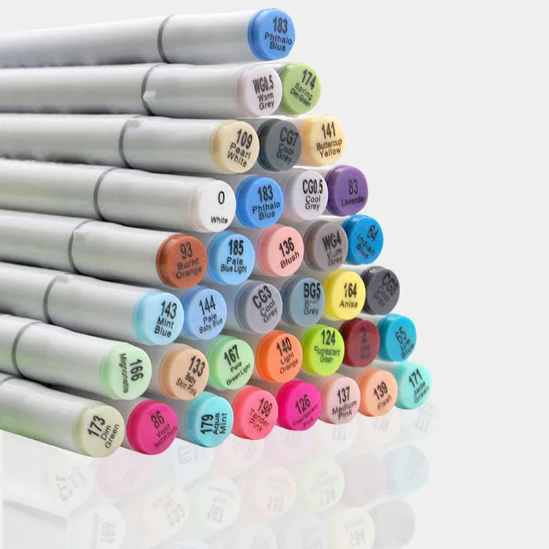 

1 piece 168 colors sketch marker oily art school pen Double-headed art supplies copic markers drawing markers set manga sharpie