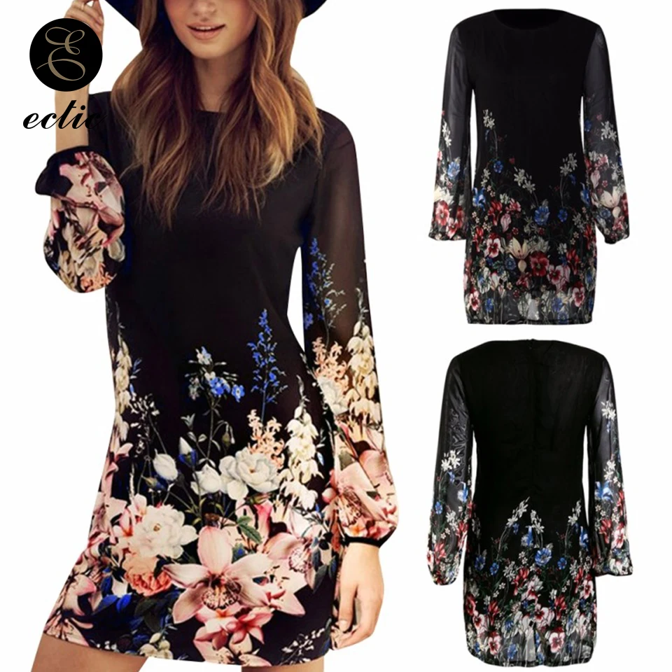 

Translucent Dress Women Lace Mesh Sleeve Tulle Black Robe Femme 2019 Mini Short Floral Dress Ulzzang Fashion Sukienka Zip Back