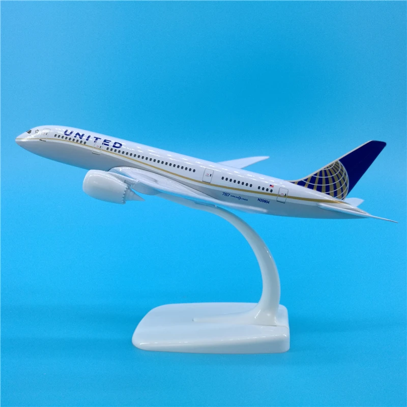 Модель самолета 20 см B787 американский Боинг 787 металлическая авиационная модель с