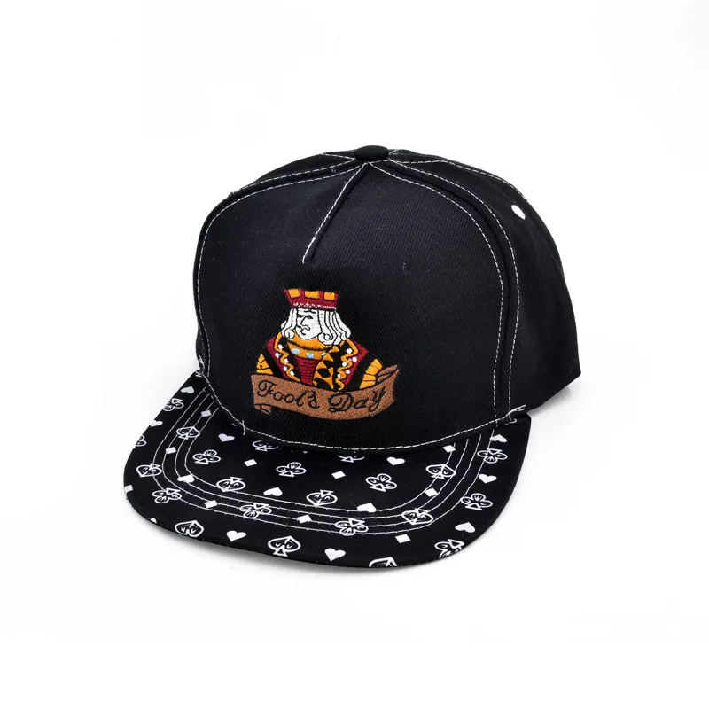 

fashion Poker Playing Cards Hip-hop Snapback Cap Men Women Adjustable Heart Diamond Club Spade Dancer Caps poker hat
