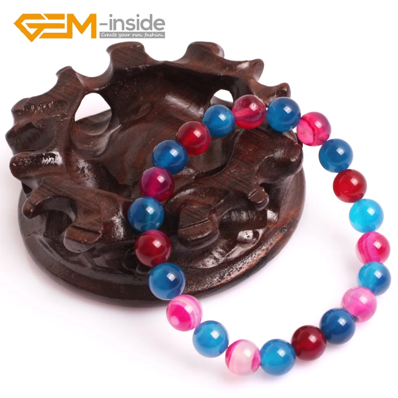 Браслет из бусин и натурального агата для женщин|agate bracelet|natural stone beads braceletbracelet natural