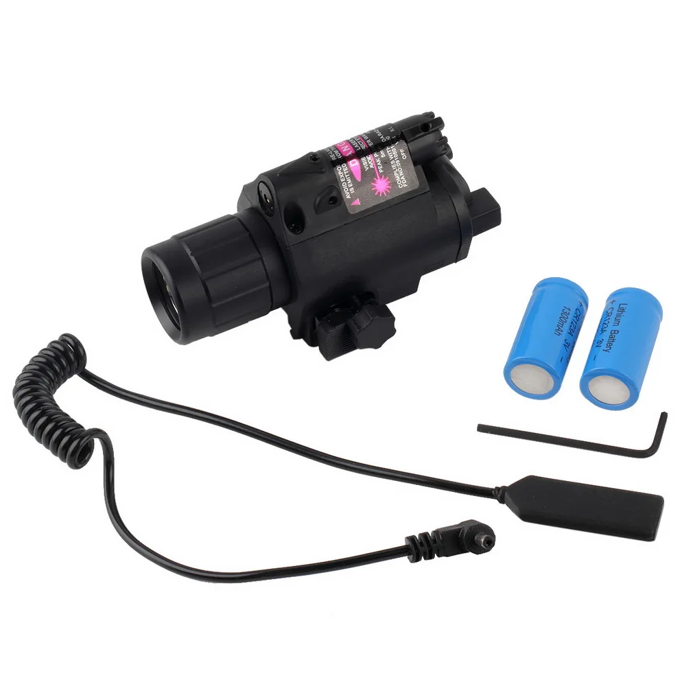 New 200 Lumen 650nm Tactical Combo 2in1 Tactical LED Flashlight / LIGHT