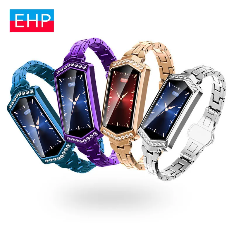 

Smart Clock Watch Heart Rate Monitoring Smart Reminder Step Ladies Fashion Color Screen Watch Women Watches For Apple Iphone
