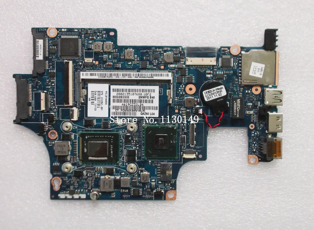 For HP Folio 13T 672352-001 Laptop Motherboard with I5-2467 cpu LA-8044P Fully tested all functions Work Good