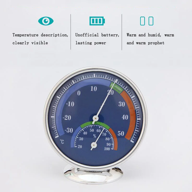 

Hot-sleeve radial bimetal thermometer and hygrometer indoor and outdoor temperature and humidity meter multi-purpose