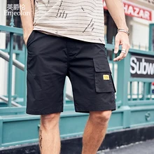 Enjeolon повседневные мужские шорты-Карго короткие мужские летние хлопковые крутые шорты по колено большие размеры мужские шорты мужские Marque K6856