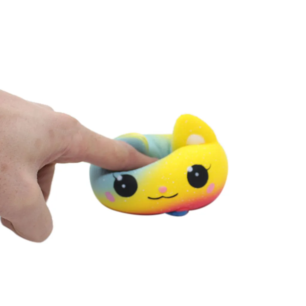 1 шт. игрушка-давилка Kawaii очаровательная игрушка медленно поднимающийся мороженое кошка фрукты ароматизированные игрушки подарки сжимаемая игрушка для детей C625