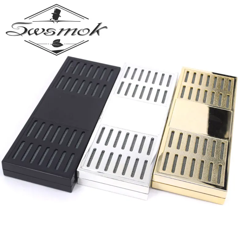 

SWSMOK Humidor Rectangular Portable Smoking Cigar Tobacco Humidifier Tobacco Moisture Strip Cigar Tool Cigarette Box