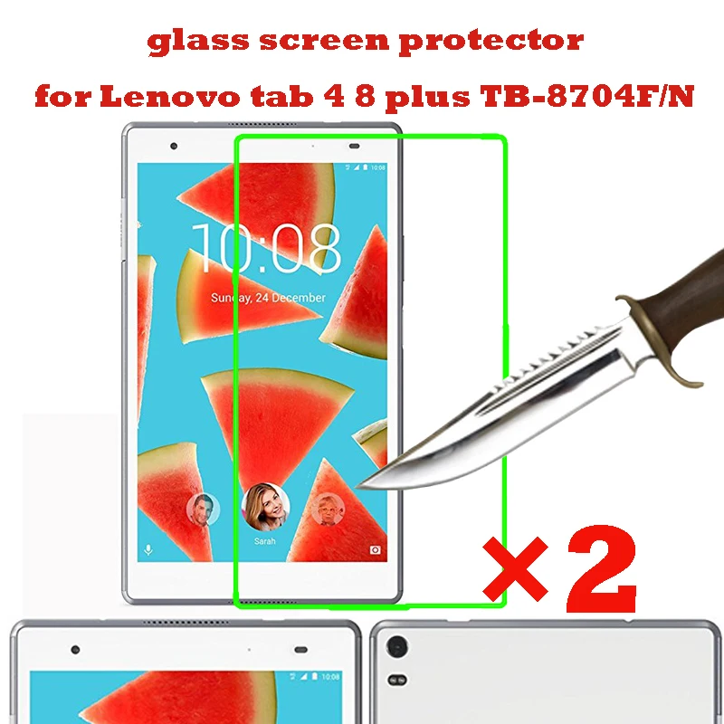 Закаленное стекло для планшета Lenovo Tab 4 8 / Plus 2 шт. внешняя фотография TB 8504 8704