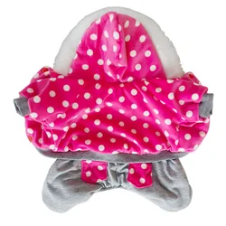 New pattern pet clothing winter warm pet dog jacket puppy dog coat fashion dog hooded coat for pet Dog Rose dot pet clothes S-XL New pattern pet clothing winter warm pet dog jacket puppy dog coat fashion dog hooded coat for pet Dog Rose dot pet clothes S-XL
