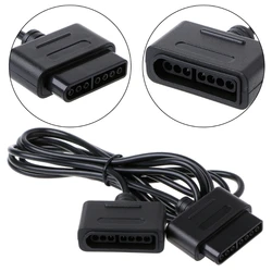 New 1 x 6ft Extension Cable for Nintendo SNES Controller Compatible for Retro-Duo and for FC Twin Black