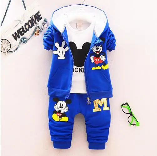 

Children sports suit boys clothes set 1-5year 2017 spring & autumn children's clothing suits hoodies +T-shirt +pants 3pcs