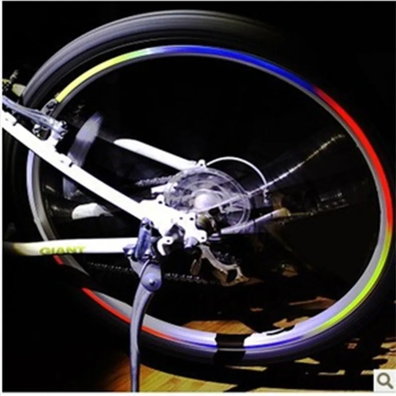 Bicycle reflector Fluorescent MTB Bike Bicycle Sticker Cycling Wheel Rim Reflective Stickers Decal Accessories