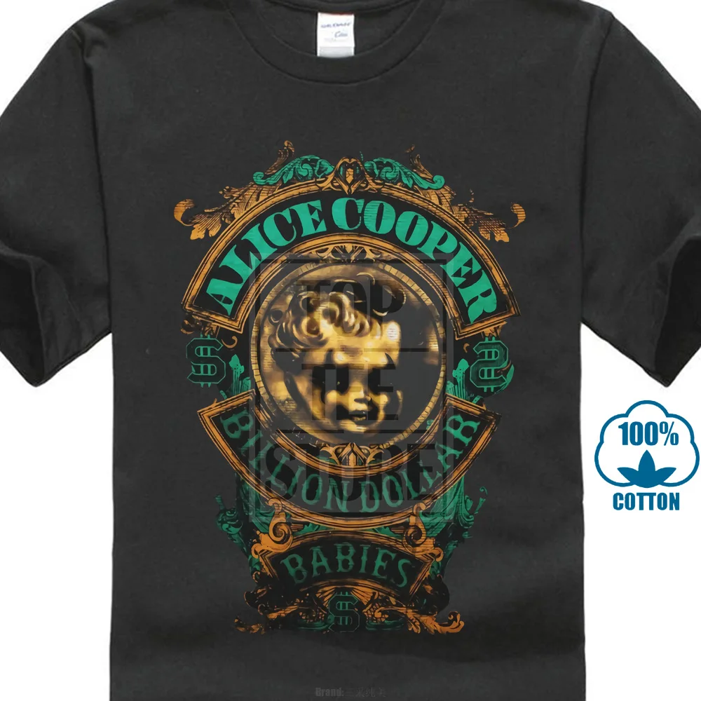 Alice Cooper Men'S Billion Dollar Baby Crest T Shirt Blackin TShirts