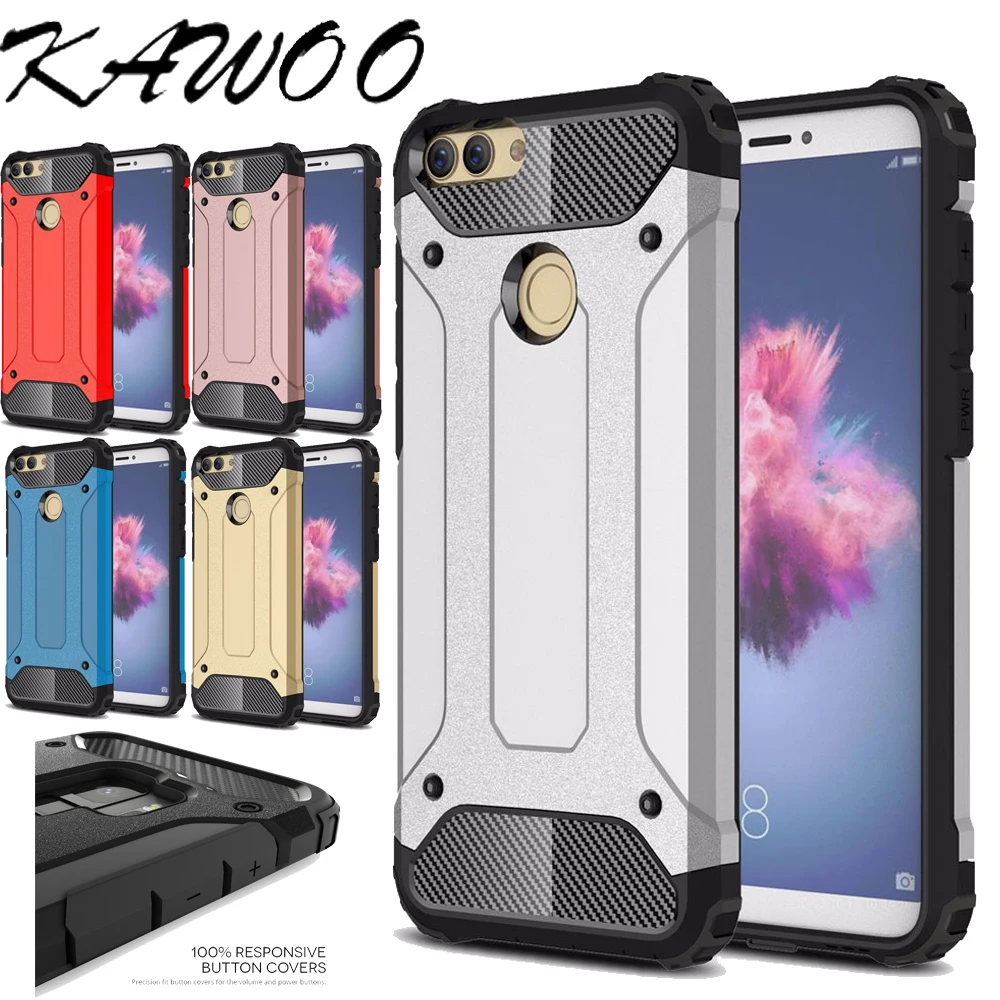 Гибридный Тонкий прочный двухслойный защитный чехол для Huawei P Smart P20 Nova 3E P9 P8 Lite 2017