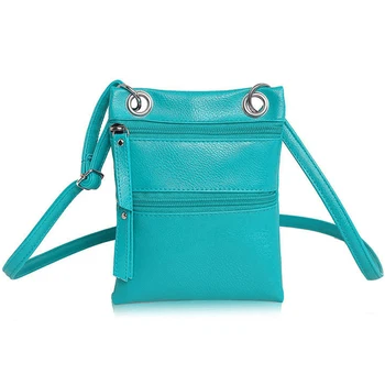 

Lady Clutch Casual Messanger Bags Fashion Women Pu Leather Handbag Mini Shoulder Bag Packet Purses Female Zipper Bag