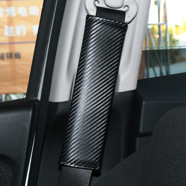Us 3 5 2pcs Auto Car Seat Belt Carbon Fiber Shoulder Pads Fluffy Harness Seatbelt Covers In Belts Padding From Automobiles Motorcycles