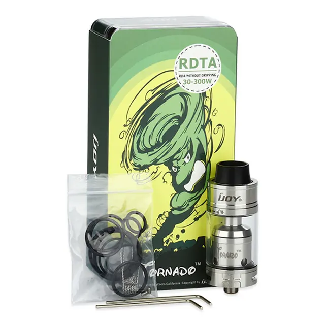 Аутентичные IJOY Tornado RDTA Бак 5 мл e-жидкость Рабочий Объем с T4 Танк-Пост Скорость Палубе RDTA Распылитель бак из Heavengifts