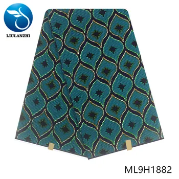 

LIULANZHI Ankara Fabric Guaranteed 100% Cotton Dutch Real Wax Fabric For Dresses Afircan Printing Fabric ML9H1882