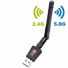 600 Мбит/с 5 ГГц 2,4 ГГц USB Wifi адаптер USB двухдиапазонный RTL8811AU Wifi Антенна Dongle LAN адаптер для Windows Mac настольный компьютер/ноутбук/ПК