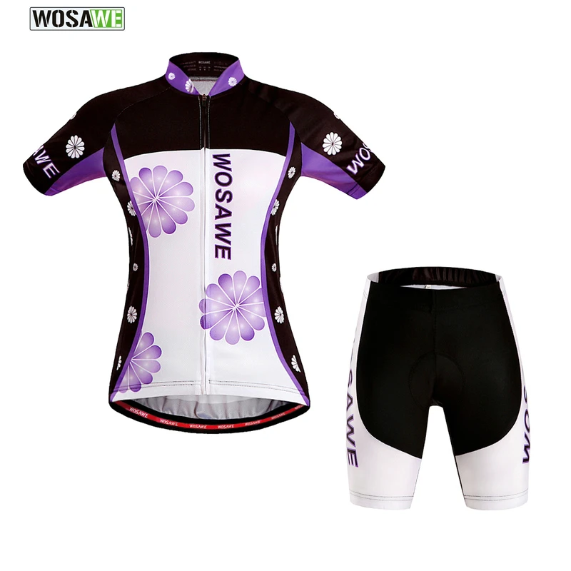 

WOSAWE 2015 women cycling jersey sets clothing Bicycle bike maillot ciclismo sportwear